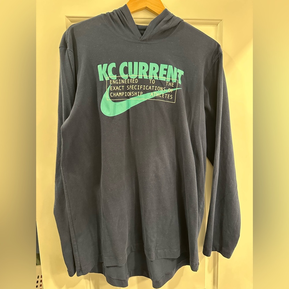 Nike Navy Blue Dri-FIT Hoodie Tee